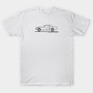 1968 Mustang Hardtop Coupe BLK T-Shirt